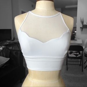 Lulu Scalloped Sports Bra
